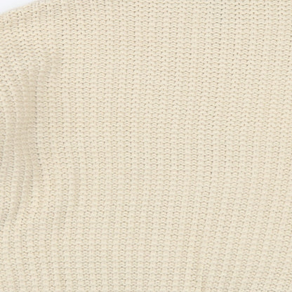 Womens UK Size S New Look Beige Pullover Jumper