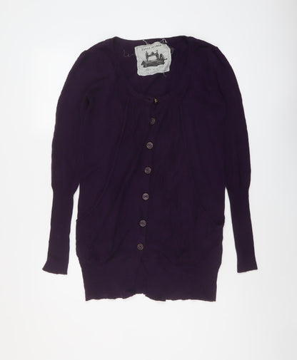 Womens UK Size 8 River Island Purple Cardigan Jumper