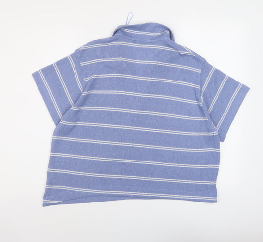 Womens UK Size 18 Marks and Spencer Blue Pullover Jumper