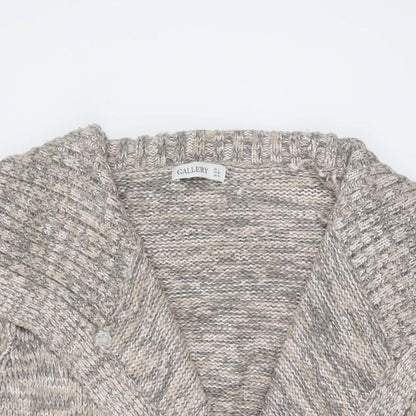 Womens UK Size L Gallery Pink Cardigan Jumper