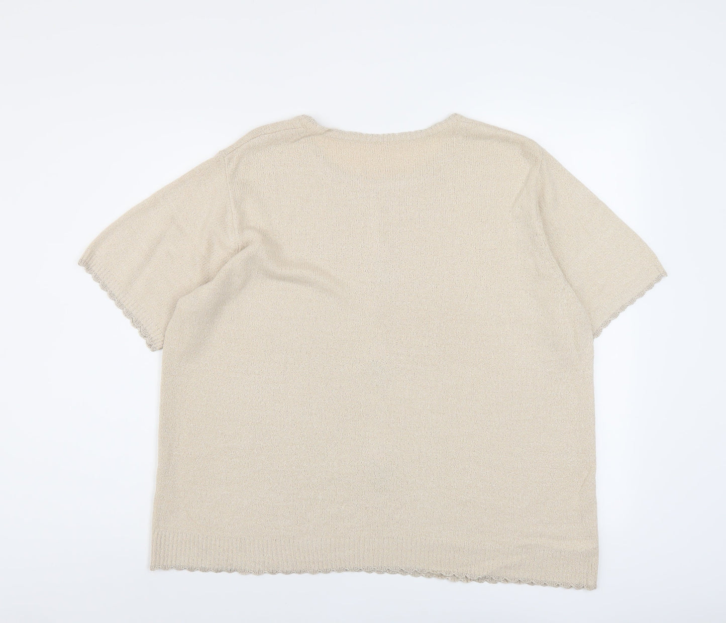 Womens UK Size 18 Berkertex Beige Pullover Jumper