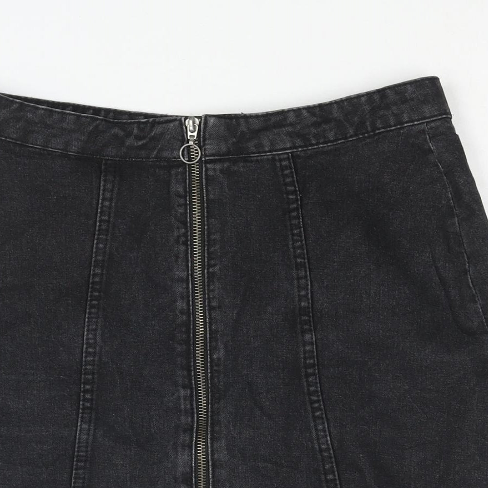 Womens UK Size 8 Denim & Co. A-Line Denim Skirt