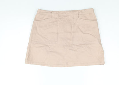 BDG Womens Pink Cotton Mini Skirt Size L Zip