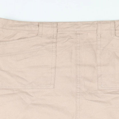 BDG Womens Pink Cotton Mini Skirt Size L Zip