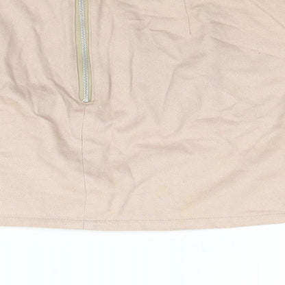 BDG Womens Pink Cotton Mini Skirt Size L Zip