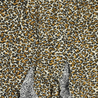 Apostrophe Womens Beige Animal Print Viscose Flare Skirt Size 6 - Size 6-8 Leopard Print