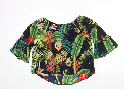 Womens UK Size 12 Roman Multicoloured Basic Blouse
