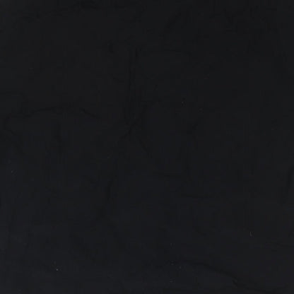 Womens UK Size 12 Topshop Black Basic Button-Up