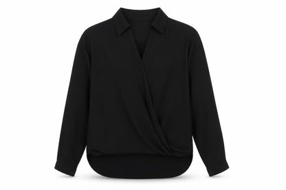 Womens UK Size 8 ASOS Black Basic Blouse