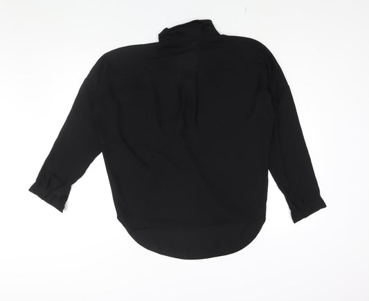 Womens UK Size 8 ASOS Black Basic Blouse