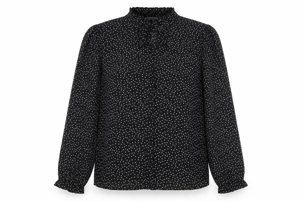 Womens UK Size 10 Warehouse Black Basic Blouse
