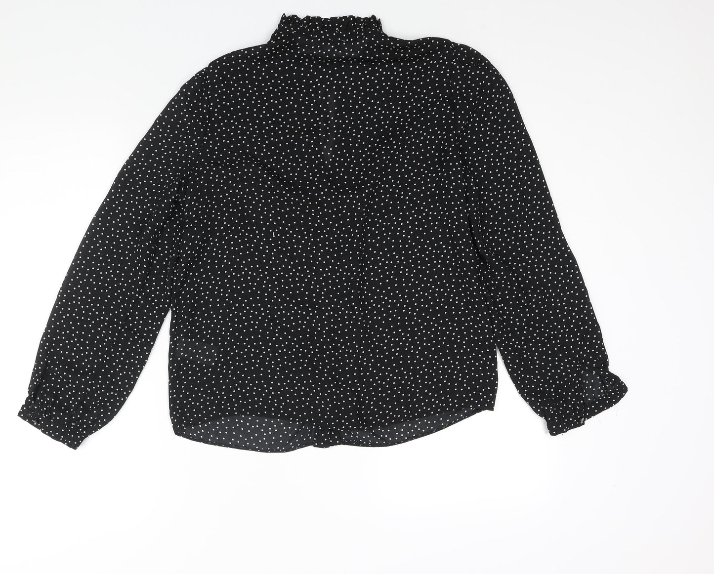 Womens UK Size 10 Warehouse Black Basic Blouse