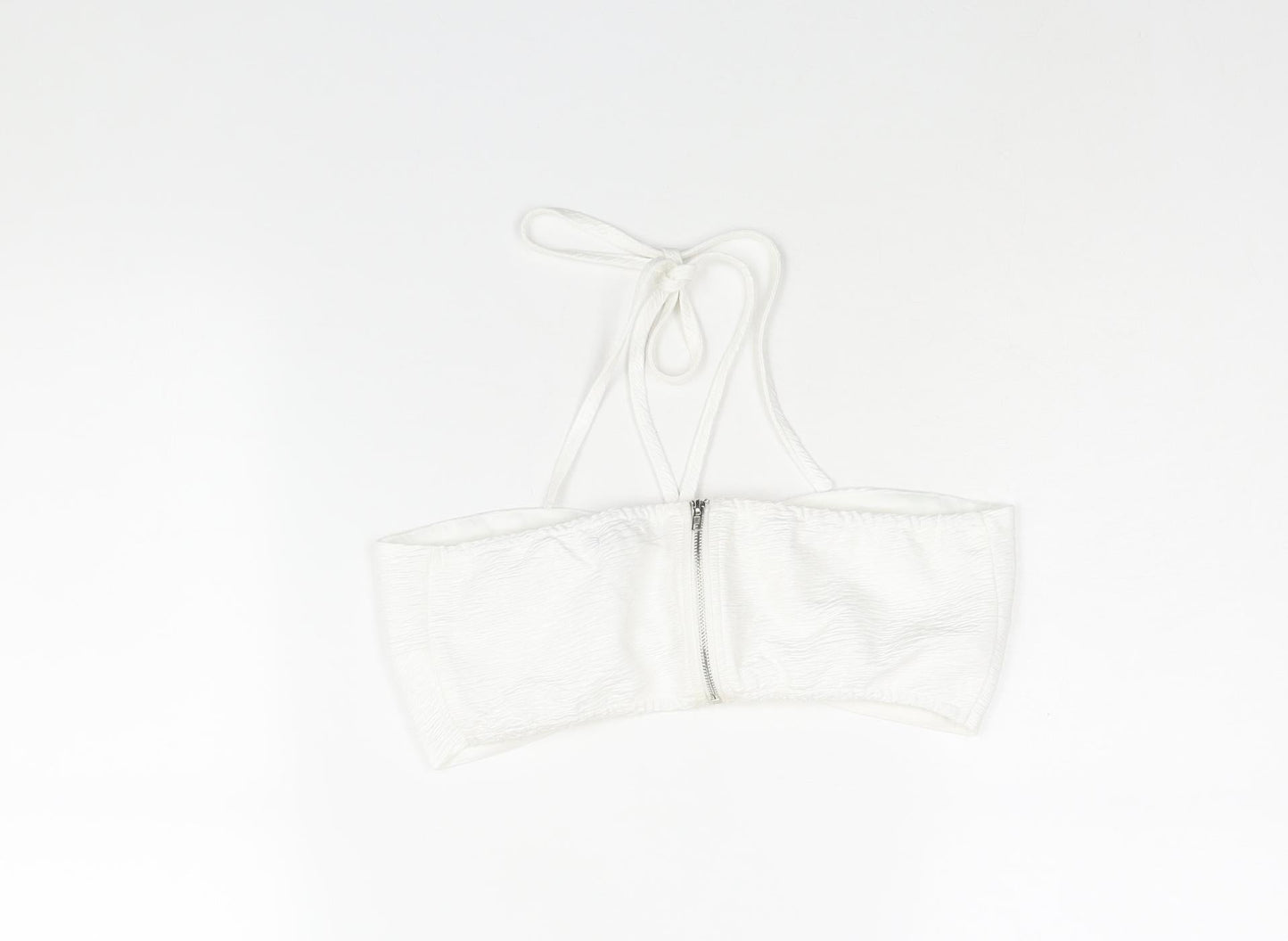 Womens UK Size 10 Ravi Famous White Cropped Blouse