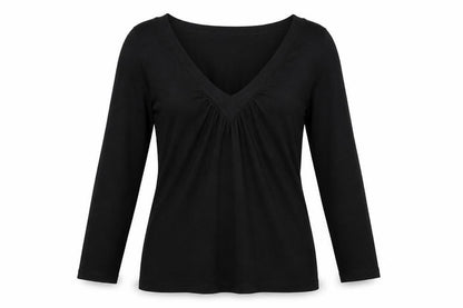 Womens UK Size 10 Oasis Black Basic Blouse
