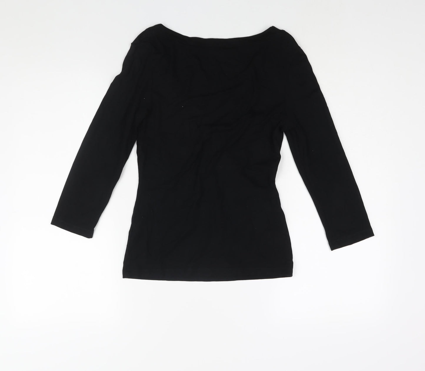 Womens UK Size 10 Oasis Black Basic Blouse