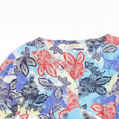 Womens UK Size 10 Per Una Multicoloured Basic Blouse
