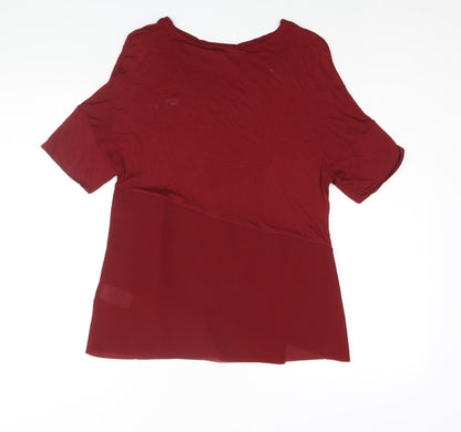Womens UK Size 8 Phase Eight Red Basic Blouse
