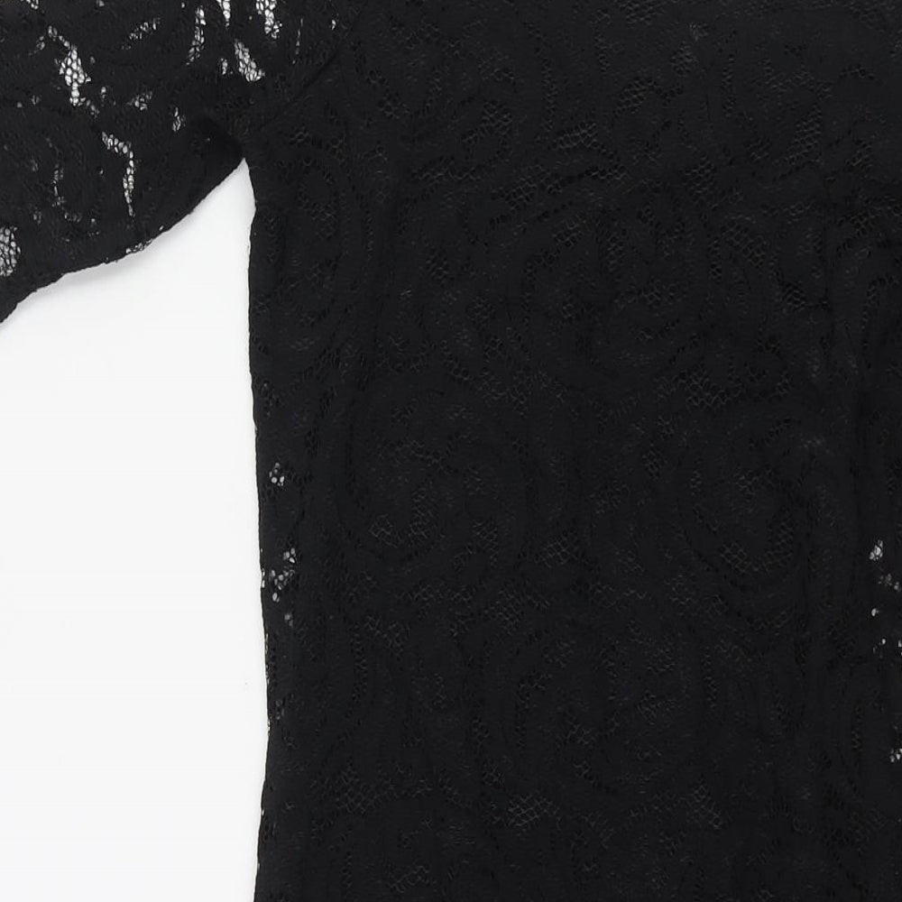 Samsoe & Samsoe Womens Black Polyamide Bodycon Size XS Off the Shoulder Pullover