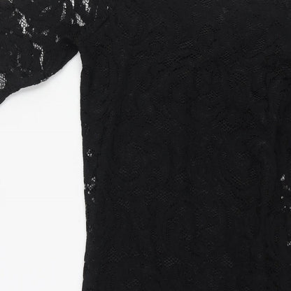 Samsoe & Samsoe Womens Black Polyamide Bodycon Size XS Off the Shoulder Pullover