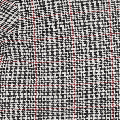 River Island Womens Black Houndstooth Polyester A-Line Size 10 Round Neck Pullover