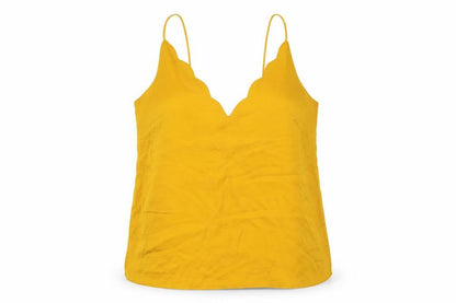 Womens UK Size 8 Topshop Yellow Camisole Blouse