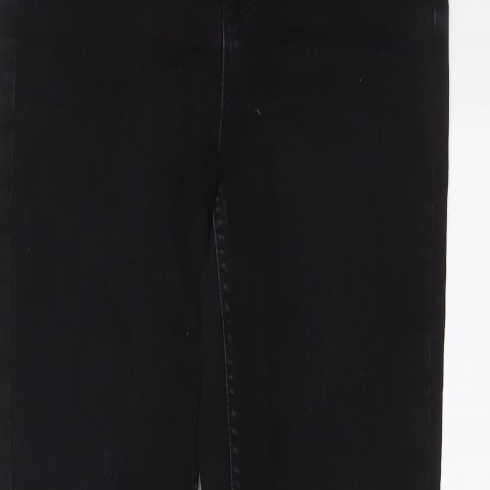 New Look Womens Black Cotton Skinny Jeans Size 10 L29 in Regular Zip - Pockets