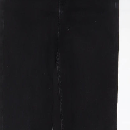 New Look Womens Black Cotton Skinny Jeans Size 10 L29 in Regular Zip - Pockets