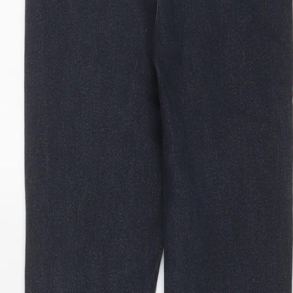 PRETTYLITTLETHING Womens Grey Cotton Skinny Jeans Size 6 L26 in Regular Zip