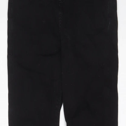 Zara Womens Black Cotton Skinny Jeans Size 10 L26 in Regular Zip