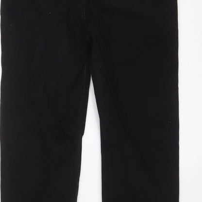 Zara Womens Black Cotton Skinny Jeans Size 10 L26 in Regular Zip