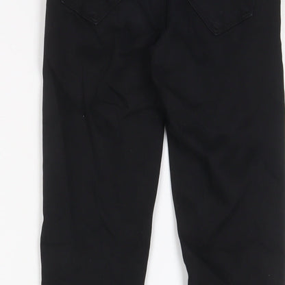 Queen Hearts Womens Black Cotton Skinny Jeans Size XS L27 in Regular Zip