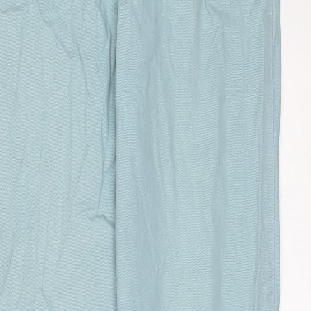 Western Trading Womens Blue Cotton Straight Jeans Size 12 L30 in Regular Zip