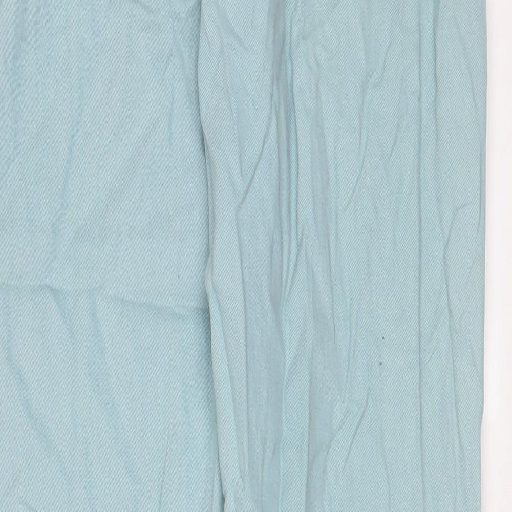 Western Trading Womens Blue Cotton Straight Jeans Size 12 L30 in Regular Zip