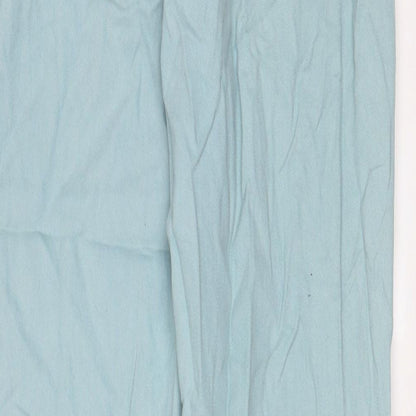 Western Trading Womens Blue Cotton Straight Jeans Size 12 L30 in Regular Zip