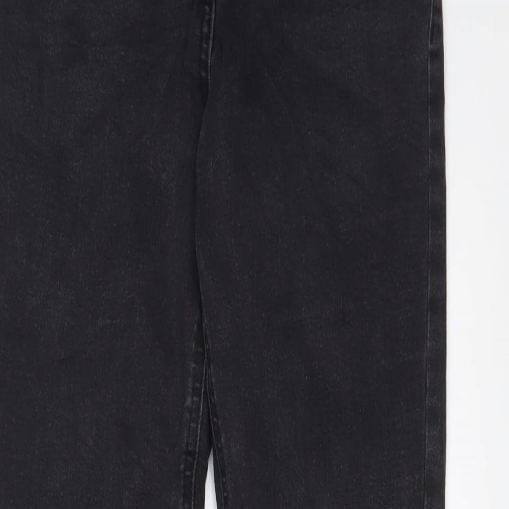 Denim & Co. Womens Grey Cotton Skinny Jeans Size 8 L28 in Regular Zip