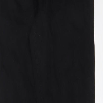 ASOS Mens Black Cotton Straight Jeans Size 30 in L32 in Regular Zip