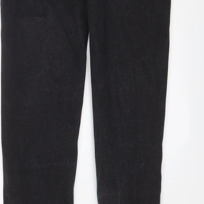 Oasis Womens Grey Cotton Skinny Jeans Size 10 L28 in Regular Zip