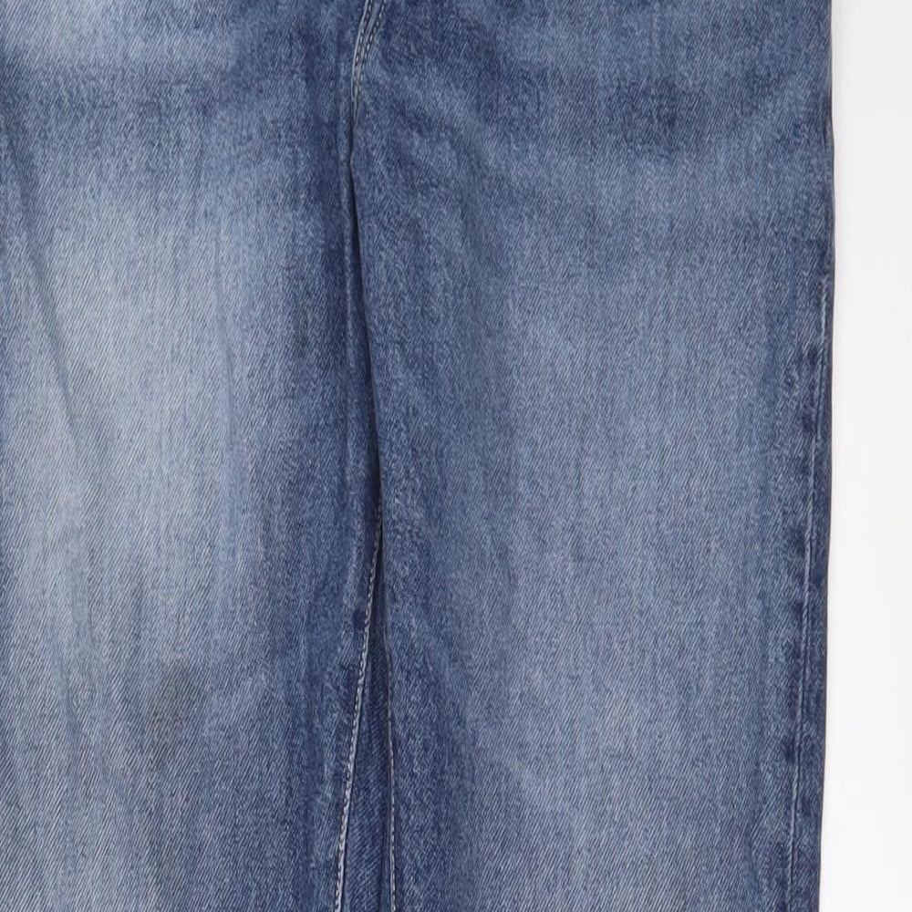 ASOS Mens Blue Cotton Tapered Jeans Size 28 in L30 in Regular Zip