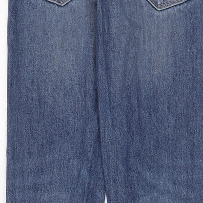 ASOS Mens Blue Cotton Tapered Jeans Size 28 in L30 in Regular Zip