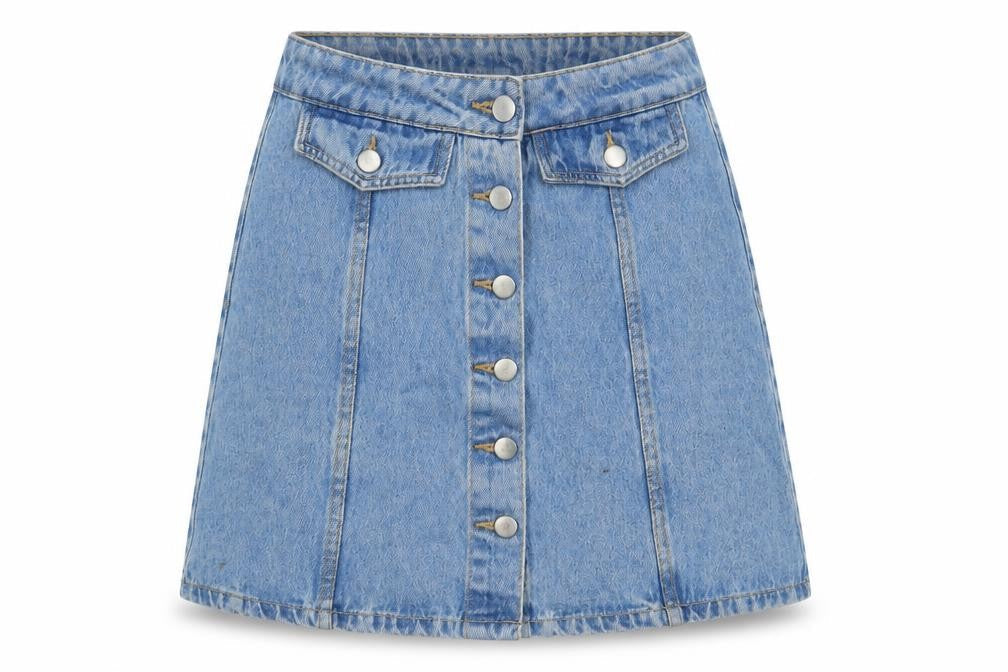 Womens UK Size 8 Denim & Co. A-Line Denim Skirt