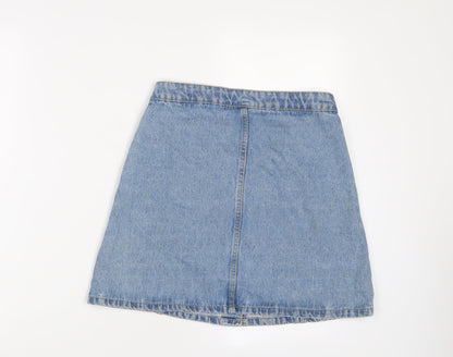 Womens UK Size 8 Denim & Co. A-Line Denim Skirt