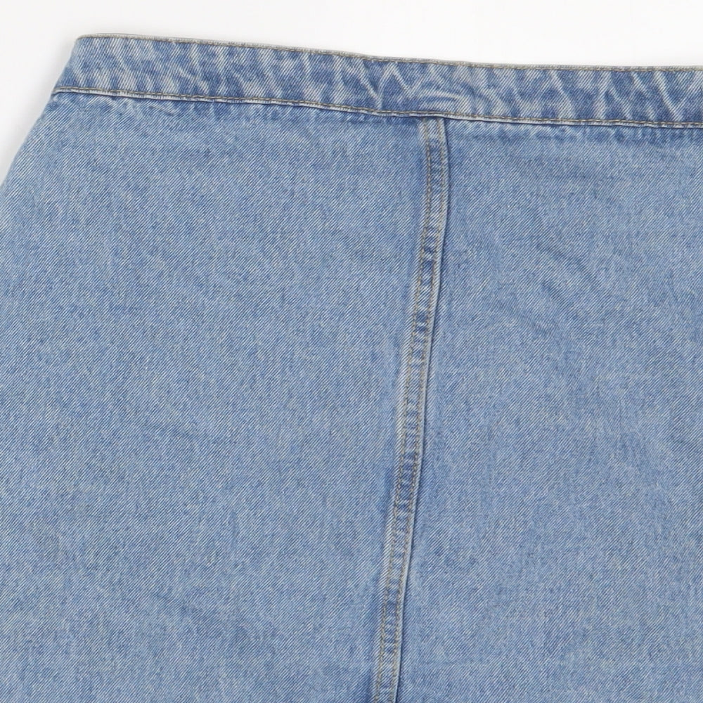Womens UK Size 8 Denim & Co. A-Line Denim Skirt