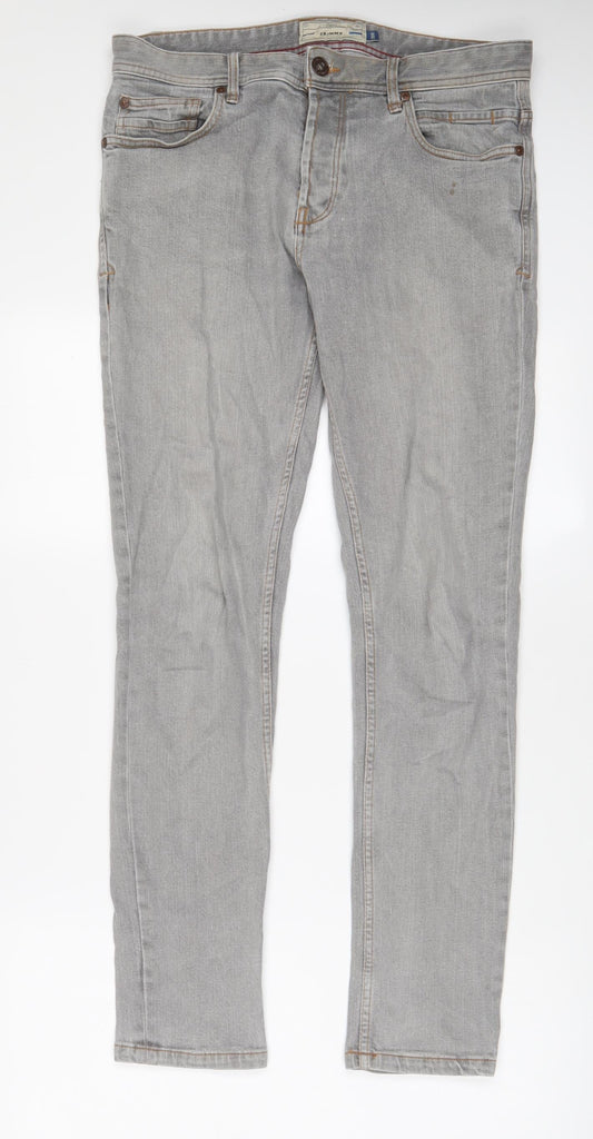 Mens UK Size 30 in NEXT Regular Fit Skinny Red Jeans