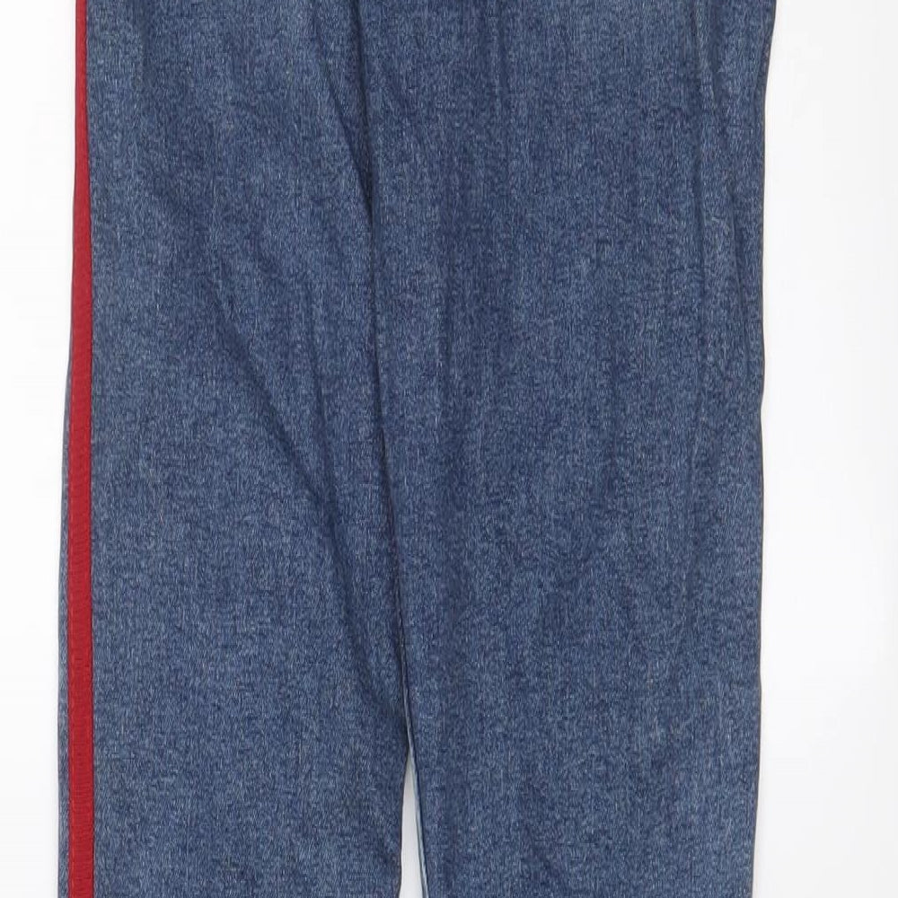 Topshop Womens Blue Striped Cotton Skinny Jeans Size 25 in L29 in Regular Zip