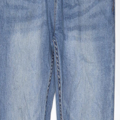 Denaz Womens Blue Cotton Skinny Jeans Size 30 in L30 in Regular Zip
