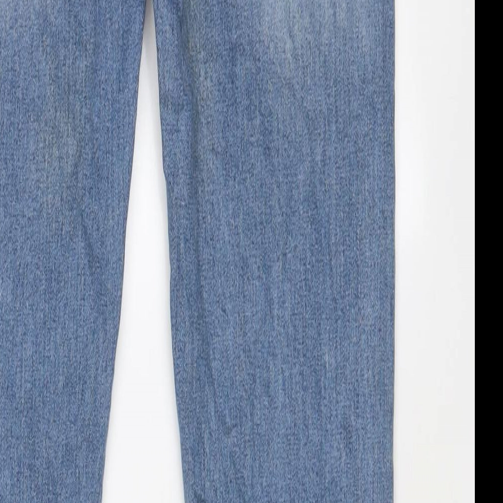 Denaz Womens Blue Cotton Skinny Jeans Size 30 in L30 in Regular Zip