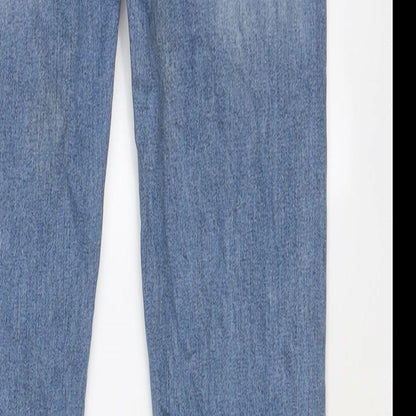 Denaz Womens Blue Cotton Skinny Jeans Size 30 in L30 in Regular Zip