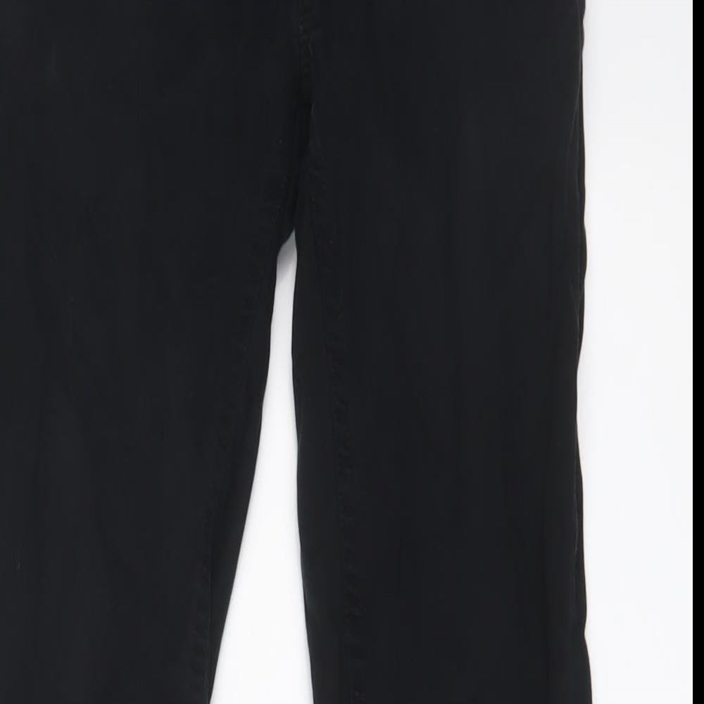F&F Womens Black Cotton Skinny Jeans Size 8 L28 in Regular Zip - Zips