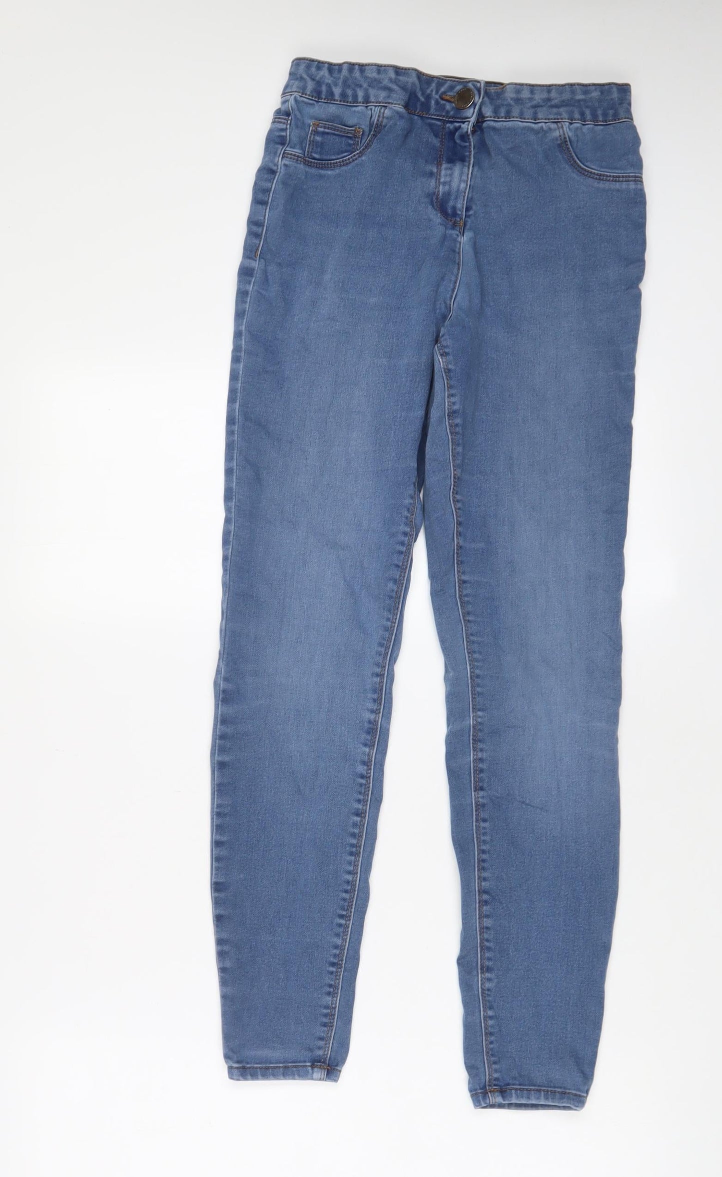 Womens UK Size 10 Papaya Regular Fit Skinny Blue Jeans