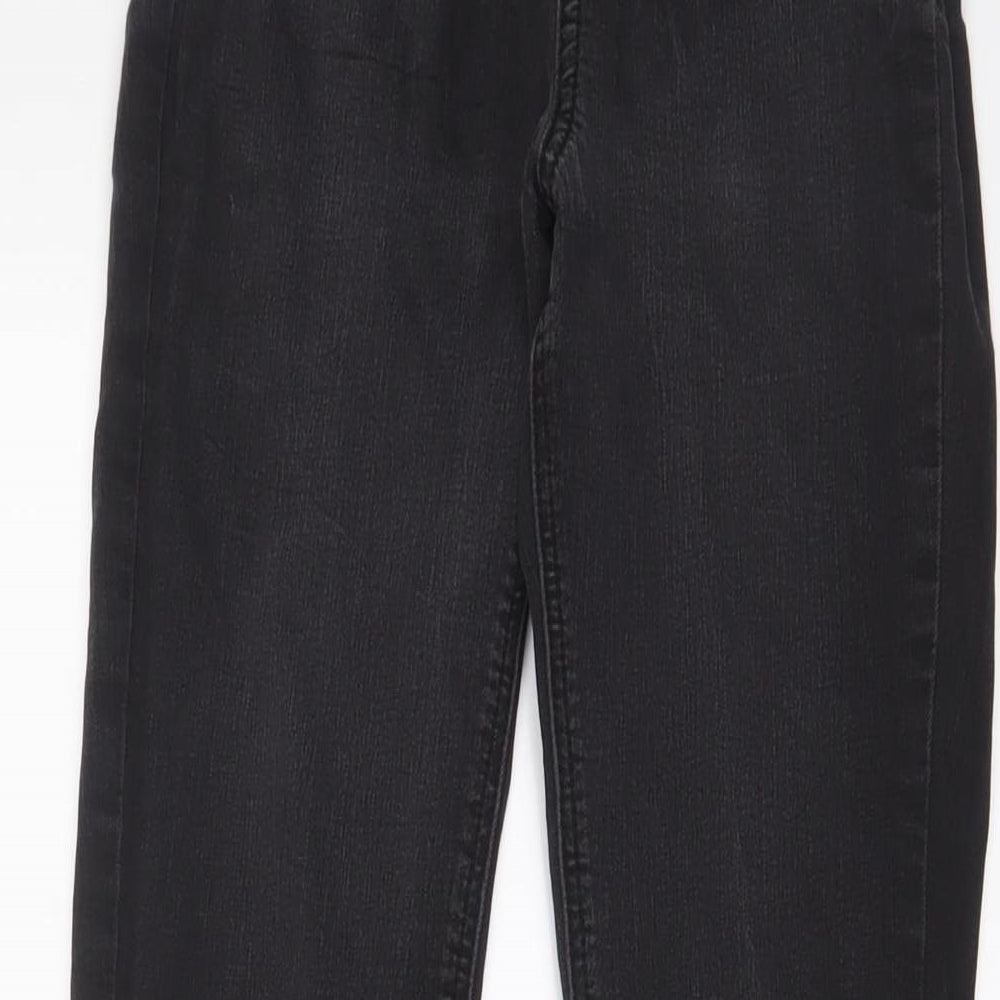 George Womens Black Cotton Skinny Jeans Size 8 L28 in Regular Zip